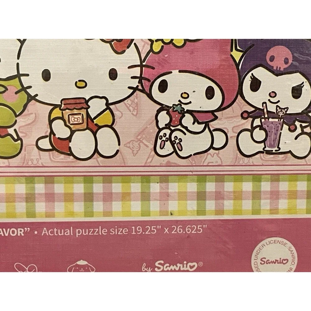 Hello Kitty and Friends My Favorite Flavor 1000-Piece Jigsaw Puzzle - Brand New